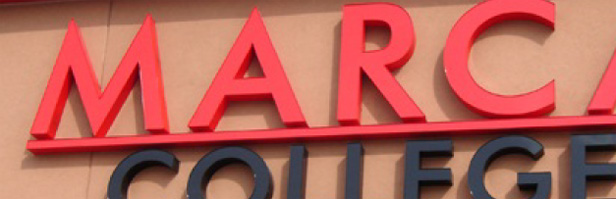 Marca College Sign